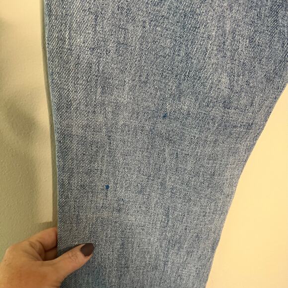 Pacsun womens button fly distressed holey medium wash mom jean Size 25 - Picture 6 of 9